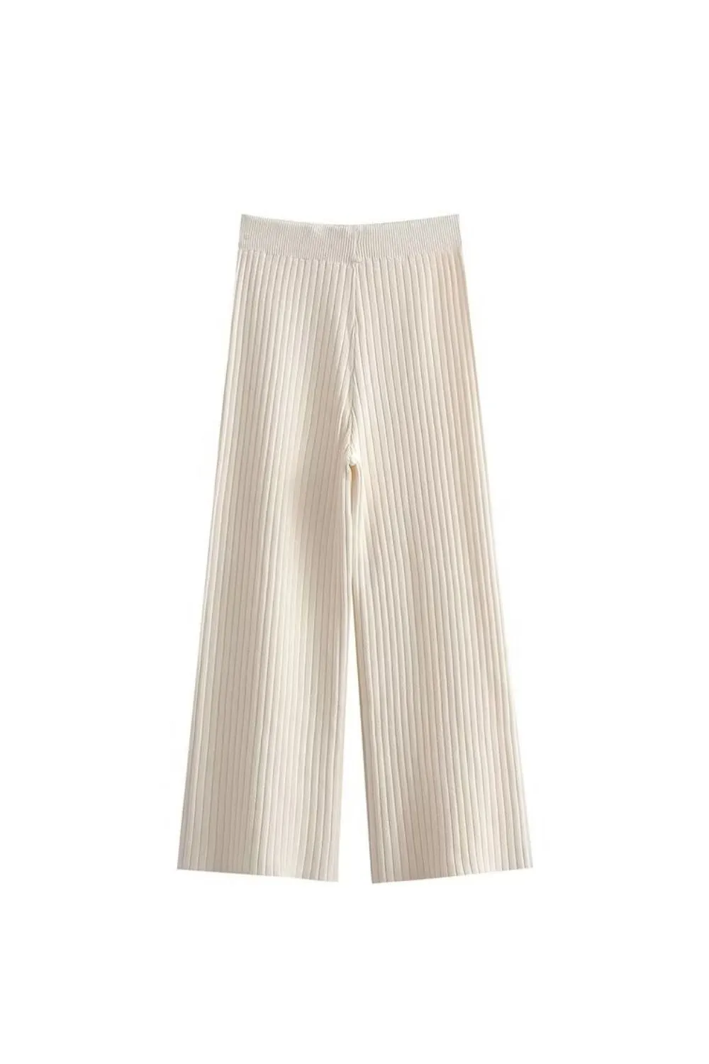 ‘Addison’ Knitted High-Waisted Casual Pants