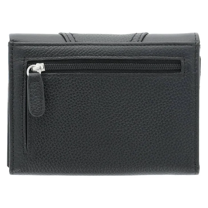 Amy Women's Leather Pleasure Wallet Black