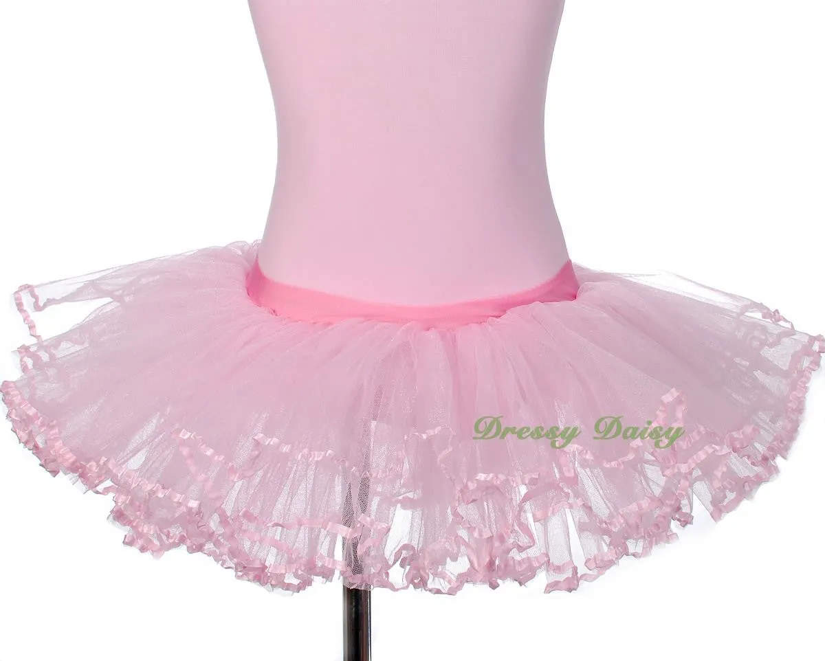 BA057 Girl Diamante Ribbon Ballet Tutu Dancewear Fairy Costume Leotard Size 3T-8