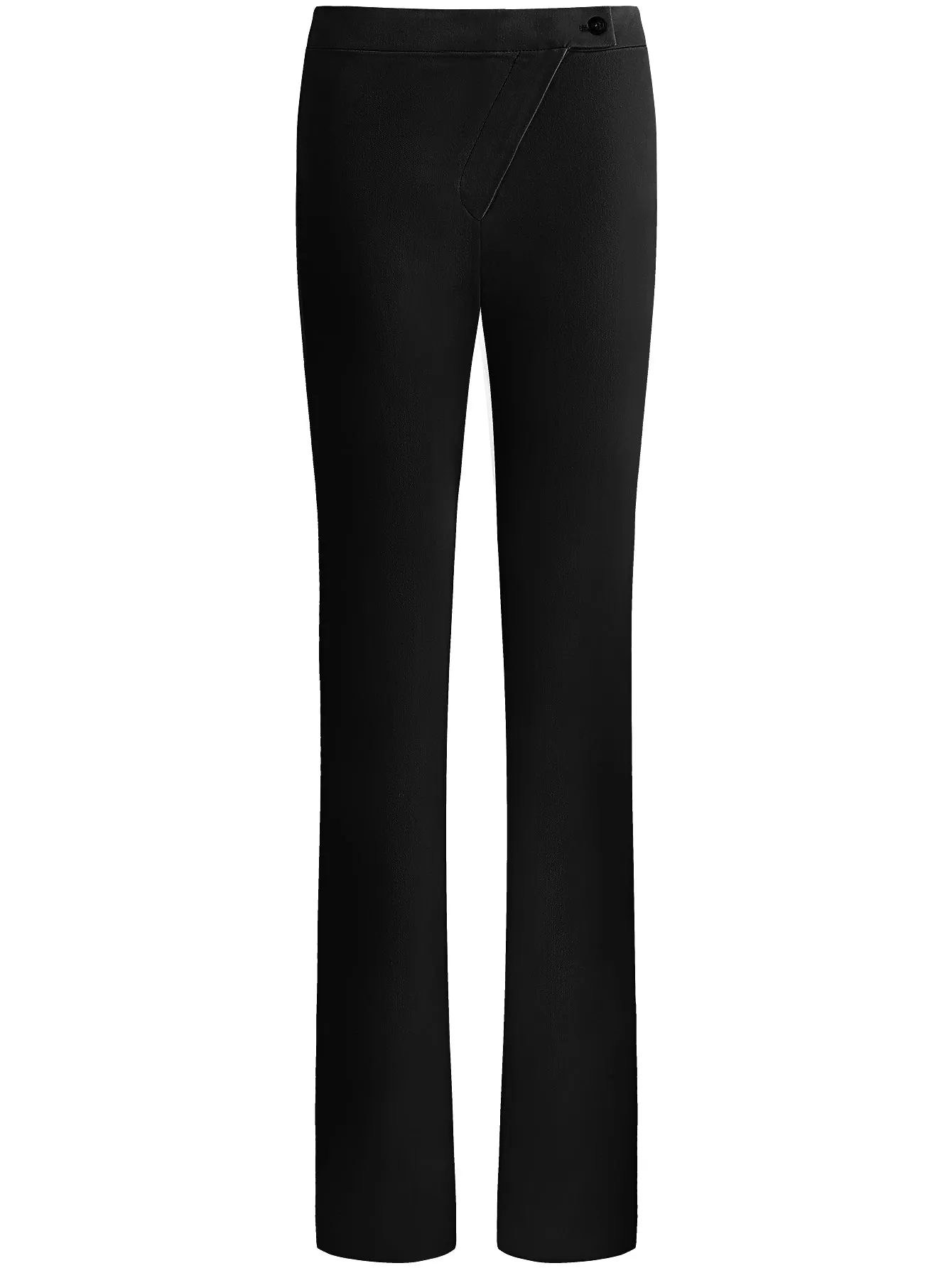 Black High-Waisted Flare Pants