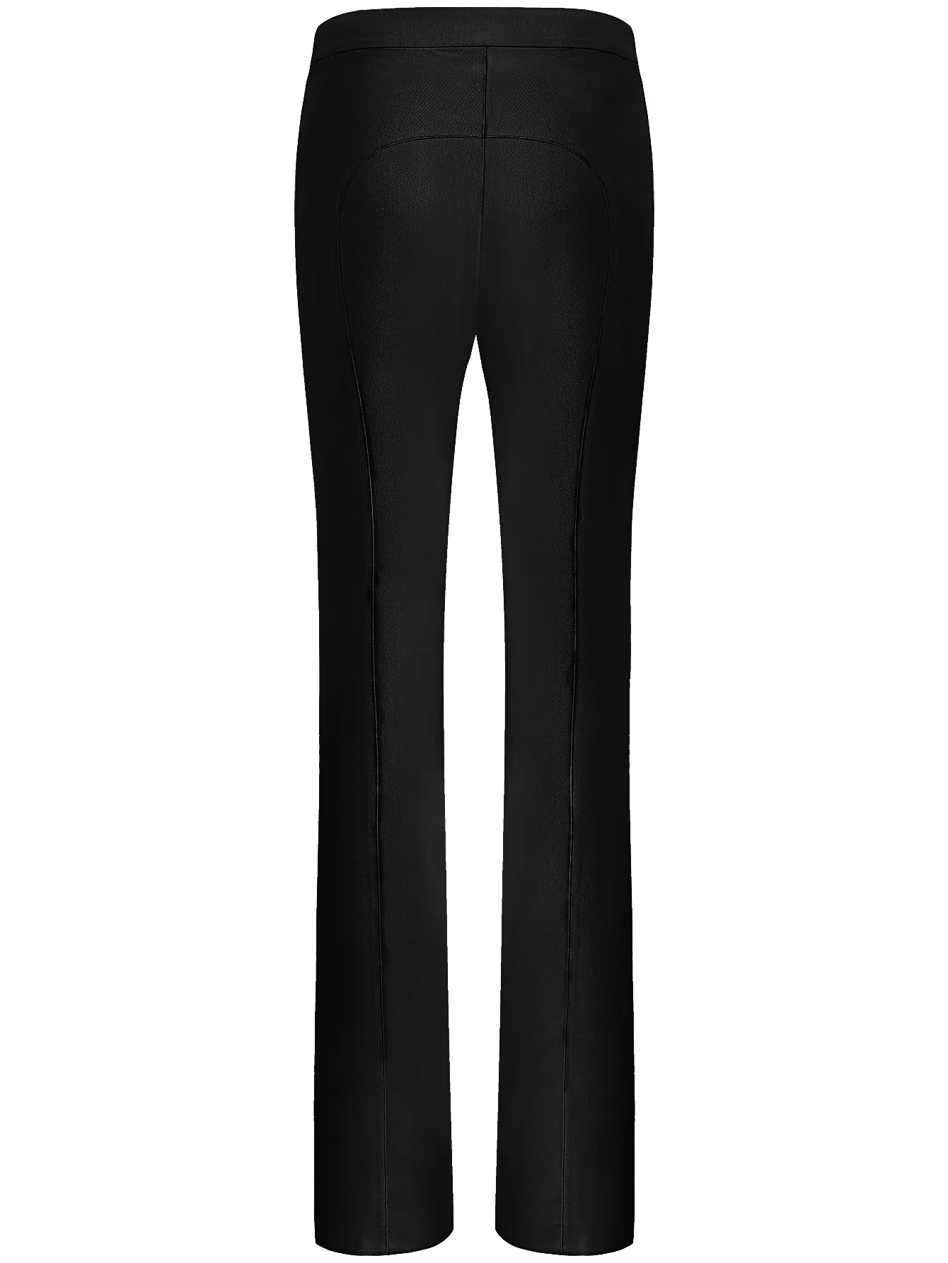 Black High-Waisted Flare Pants