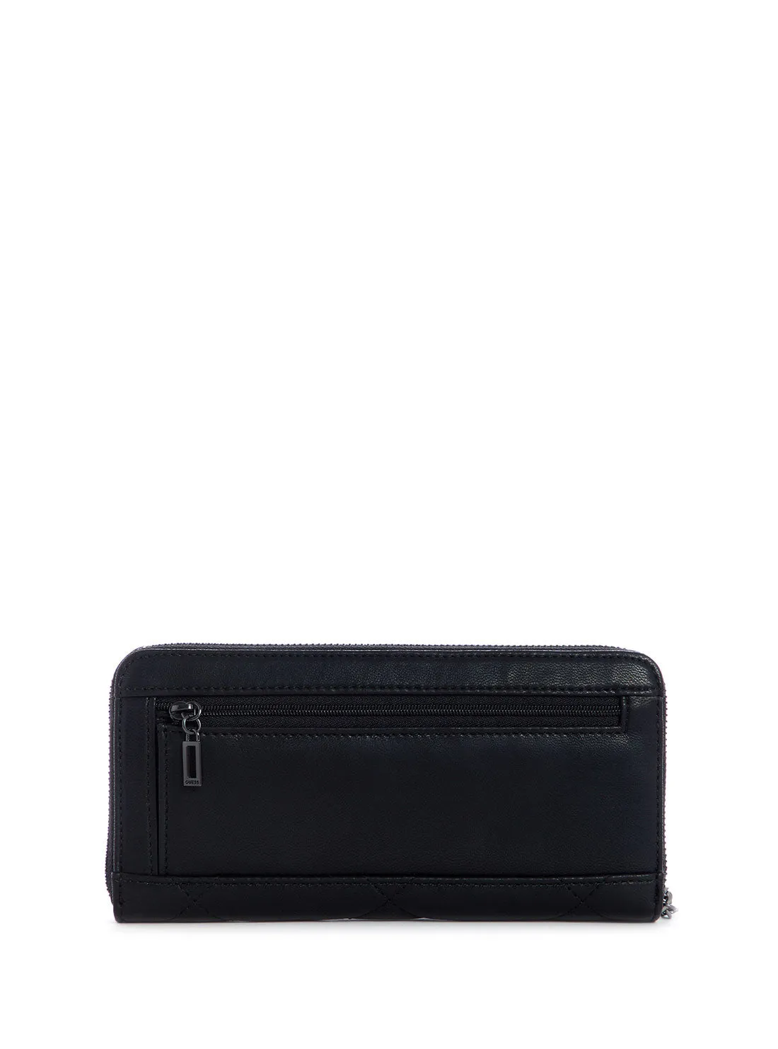 Black Quilted Khatia Large Wallet