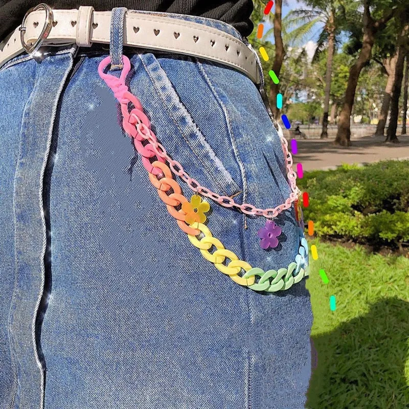 Candycore Pastel Belt Chain