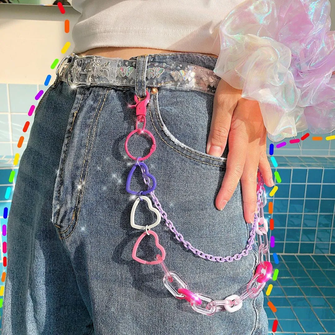 Candycore Pastel Belt Chain