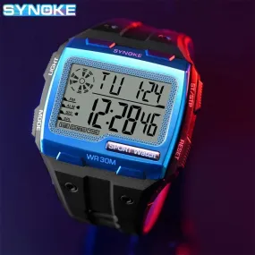 Casual Simple Style Color Block Electronic Men's Watches