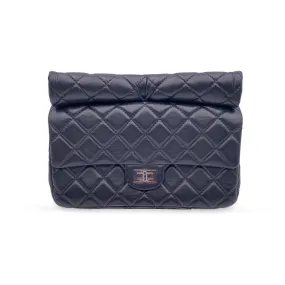 Chanel Black Quilted Leather Reissue Roll 2.55 Clutch Bag