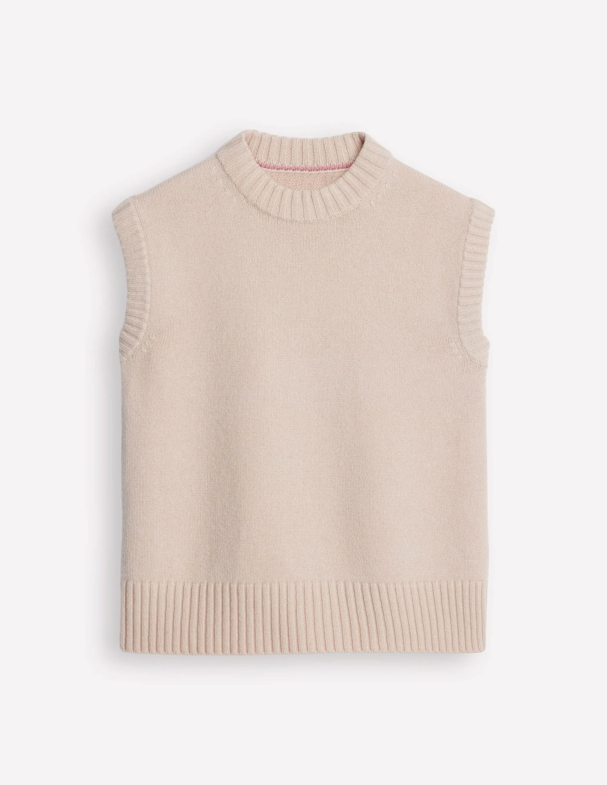 Chunky Cashmere Crew Neck Tank-Rope