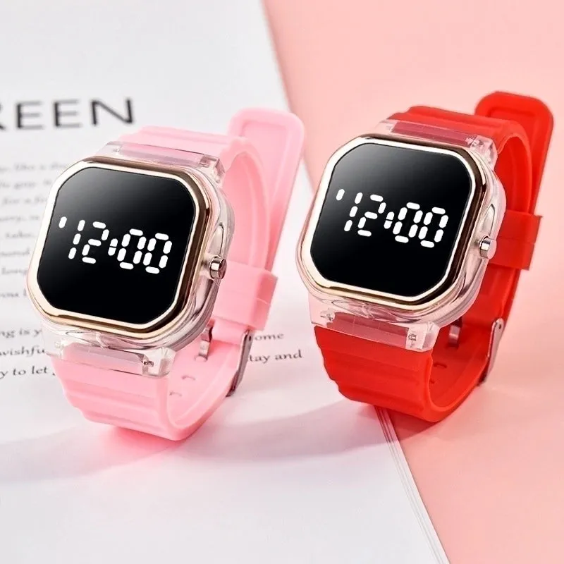 Cute Simple Style Solid Color Electronic Kids Watches