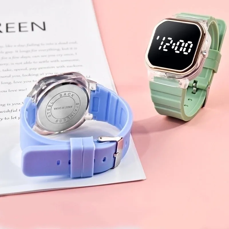 Cute Simple Style Solid Color Electronic Kids Watches