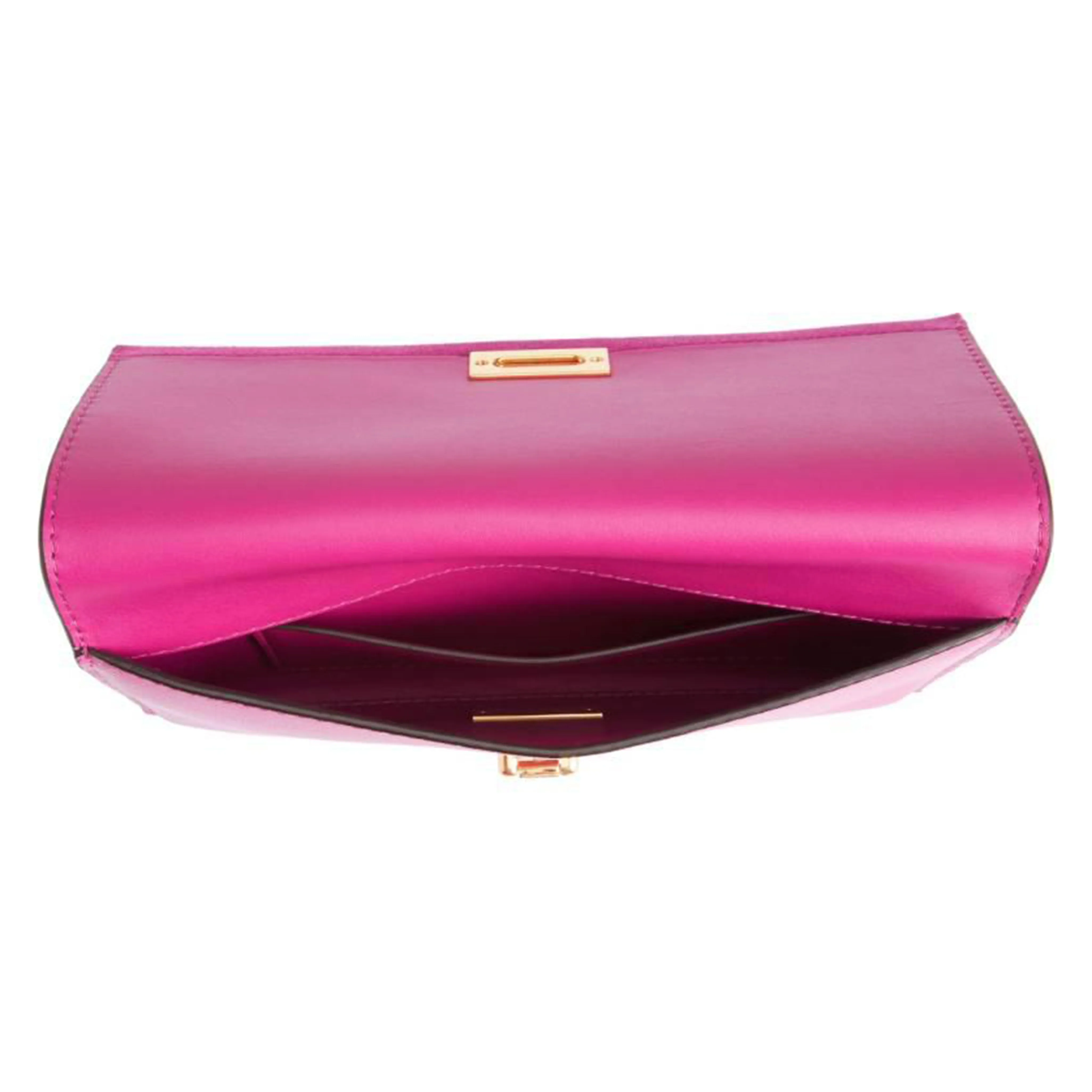 Diane Women's Real Leather Clutch Pink