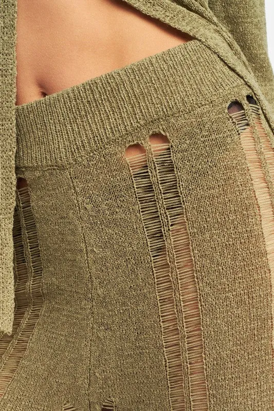 Distressed Sweater Pants