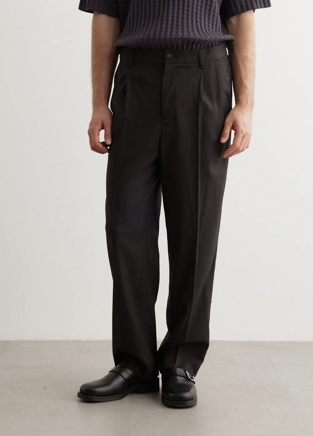 Evan Herringbone Tailored Pants