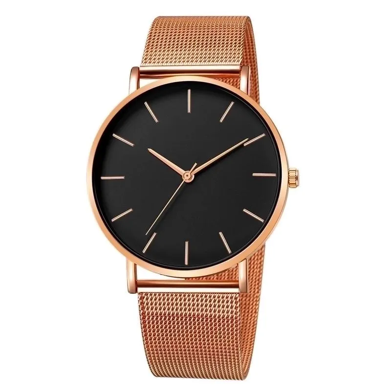 Fashion Simple Without Logo Watch Mesh With Quartz Watch Nhup137376