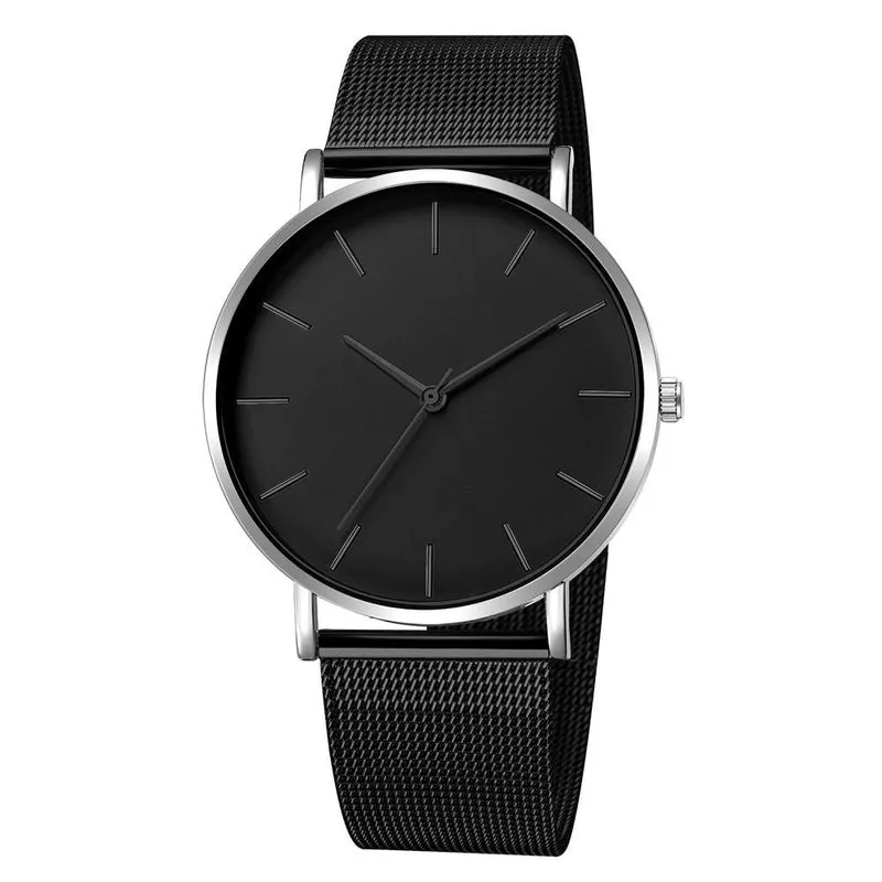 Fashion Simple Without Logo Watch Mesh With Quartz Watch Nhup137376