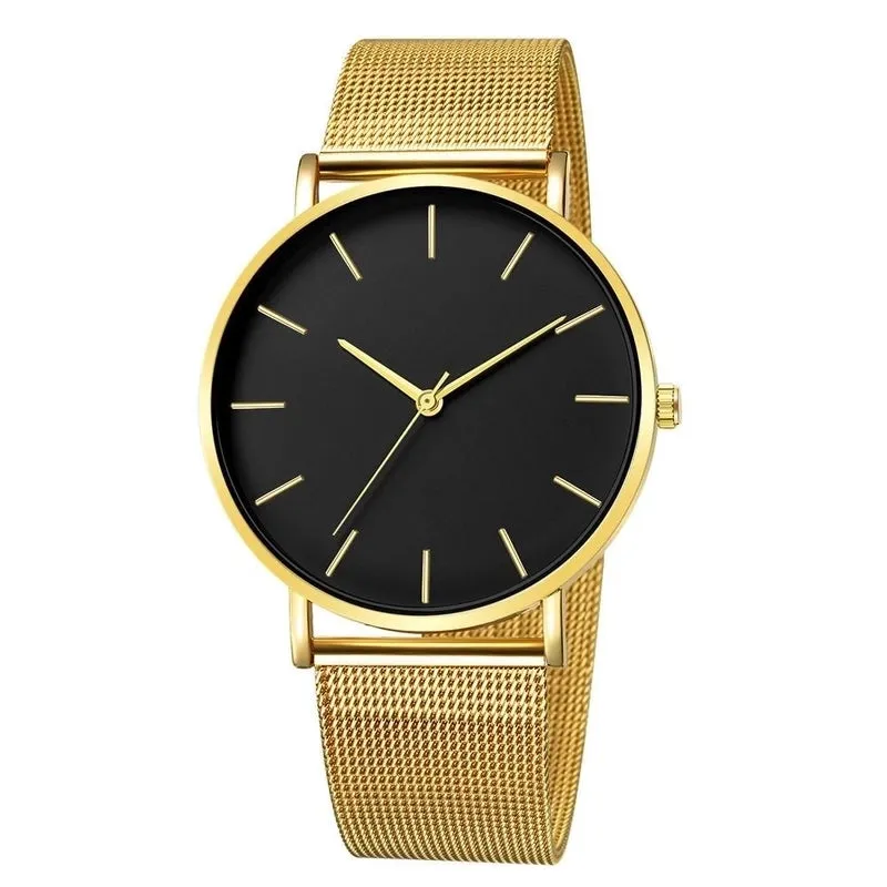 Fashion Simple Without Logo Watch Mesh With Quartz Watch Nhup137376