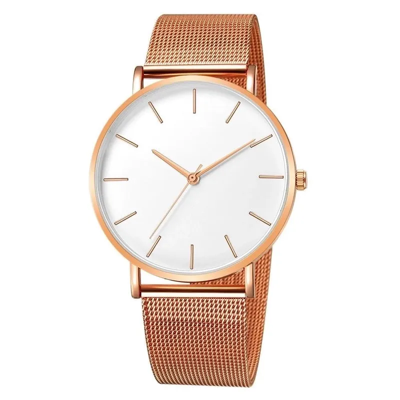 Fashion Simple Without Logo Watch Mesh With Quartz Watch Nhup137376