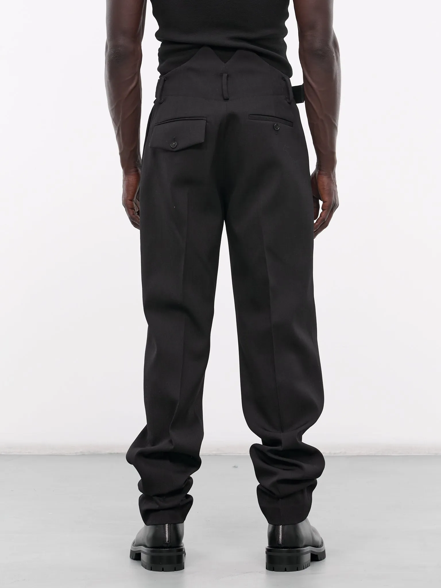 Gabardine Tailored Pants (U241-P019-W028-BLACK)