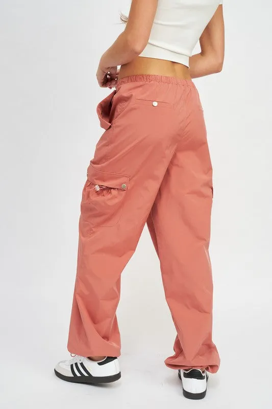 HIGH RISE CARGO PANTS