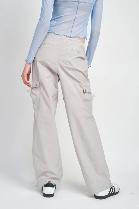 HIGH RISE CARGO PANTS