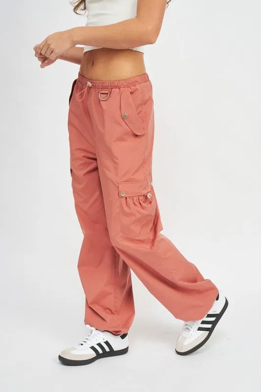 HIGH RISE CARGO PANTS