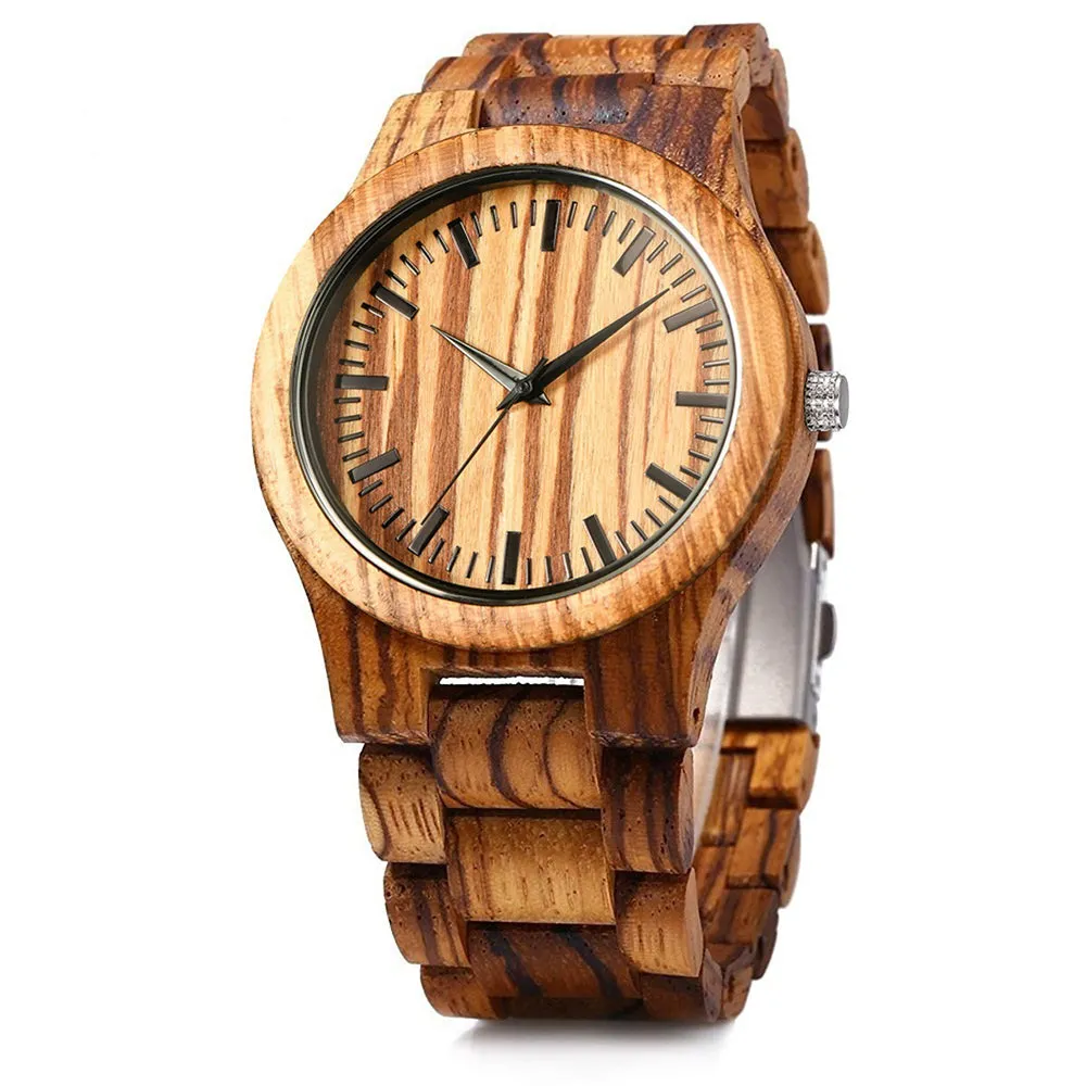 Hutt - Zebrawood Minimal Watch