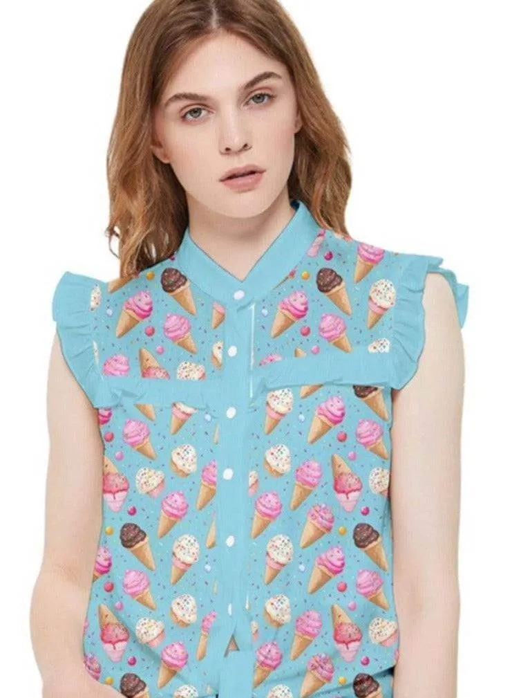 Ice Cream Sprinkles Ladies Top