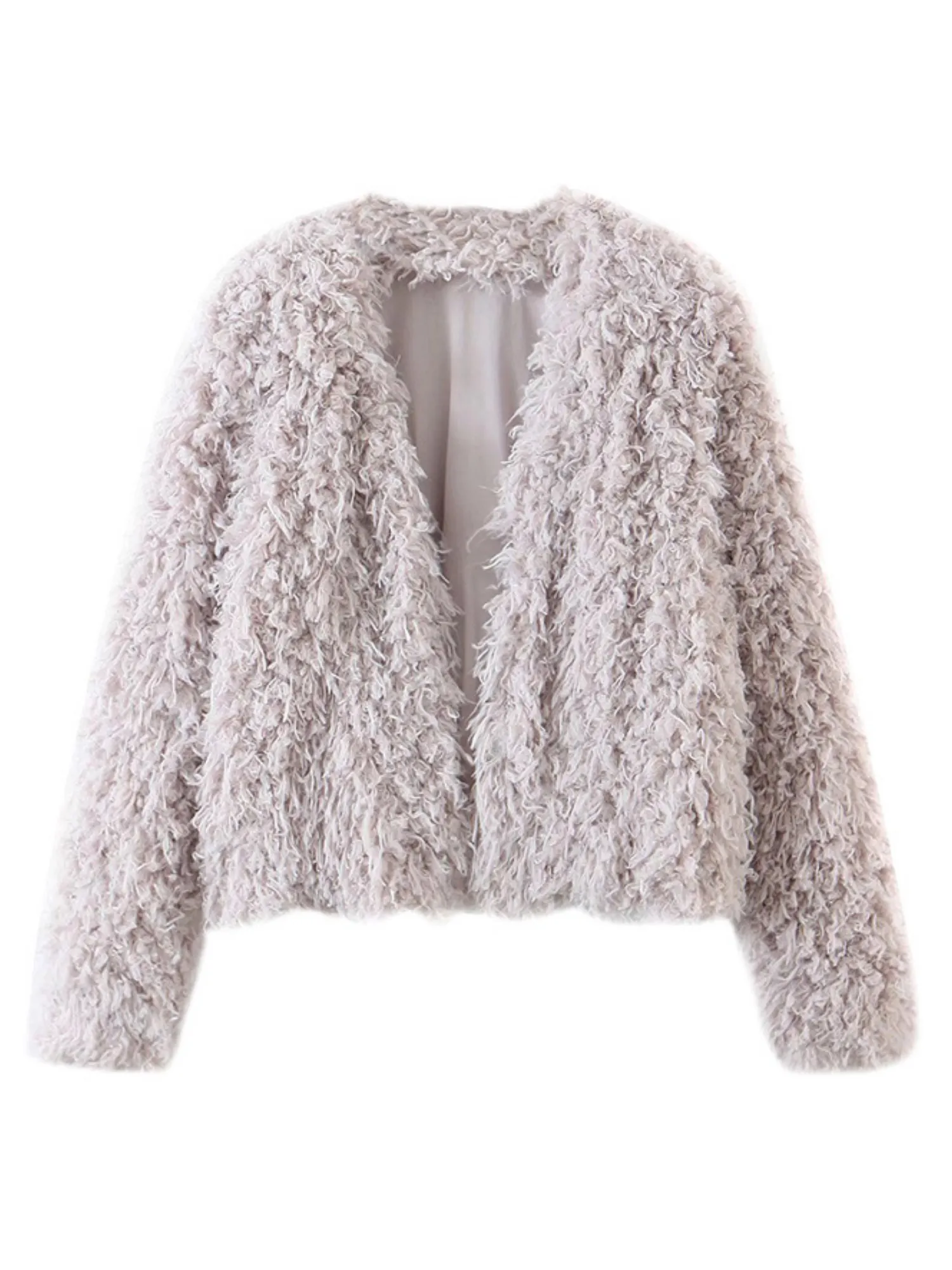 'Katrina' Fluffy Soft Open Jacket