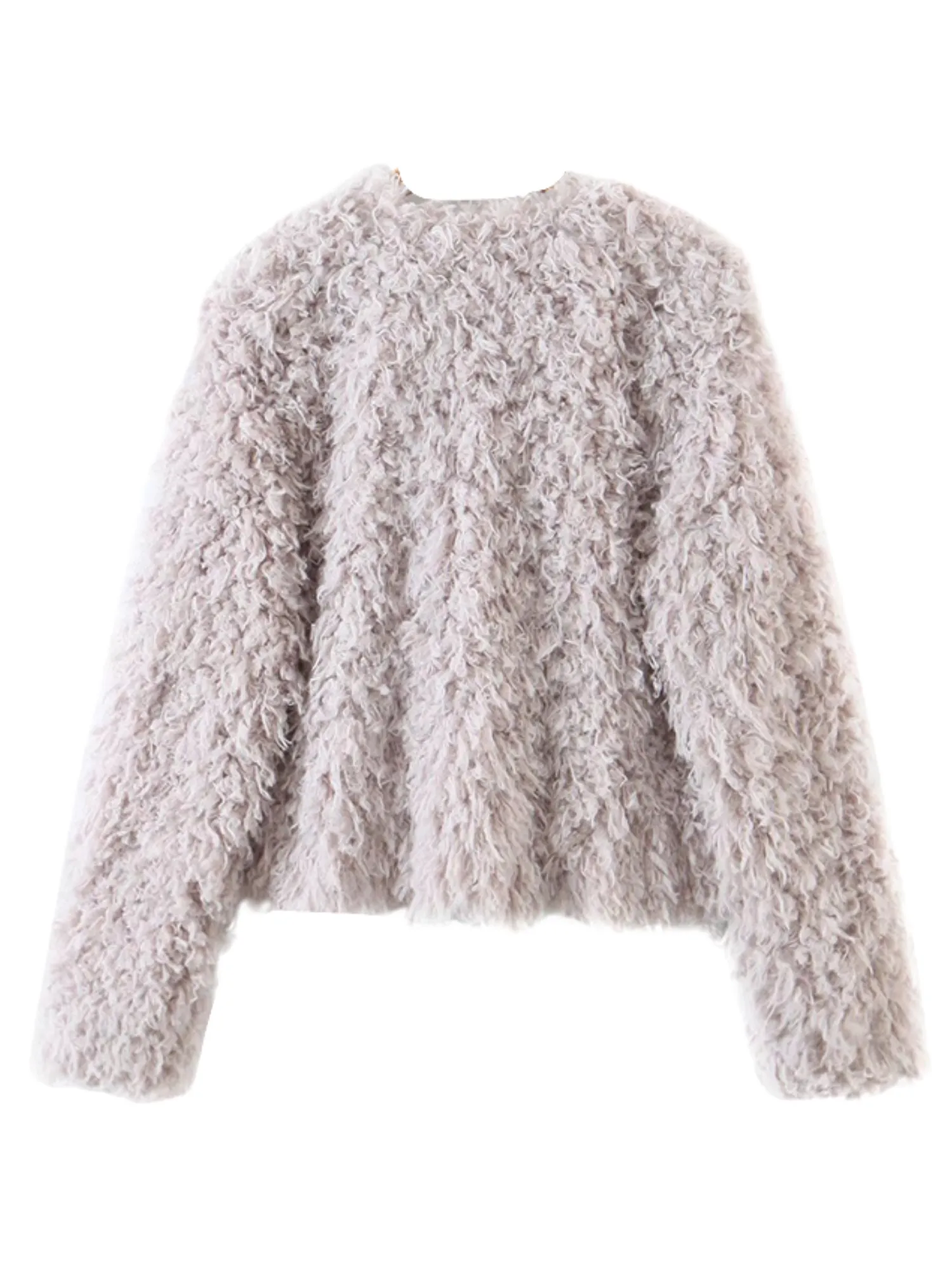 'Katrina' Fluffy Soft Open Jacket