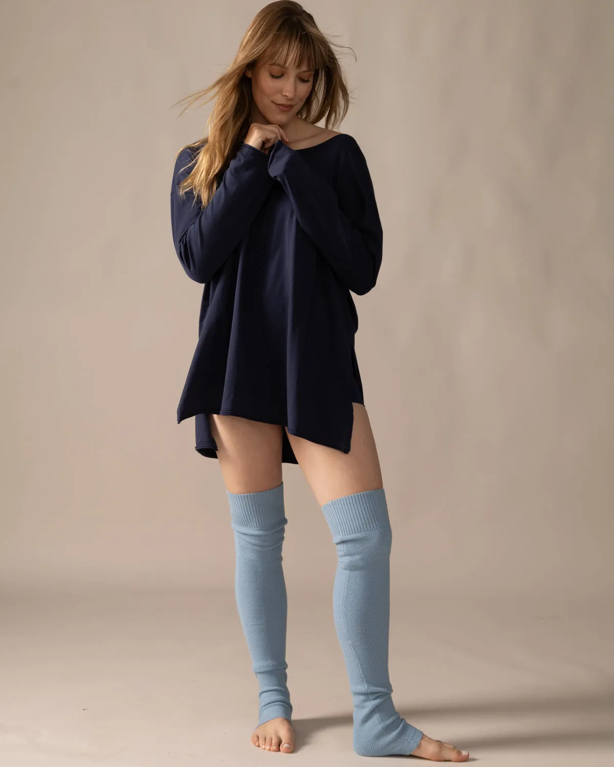 Keep Me Warm Legs Warmer - Pastel Blue