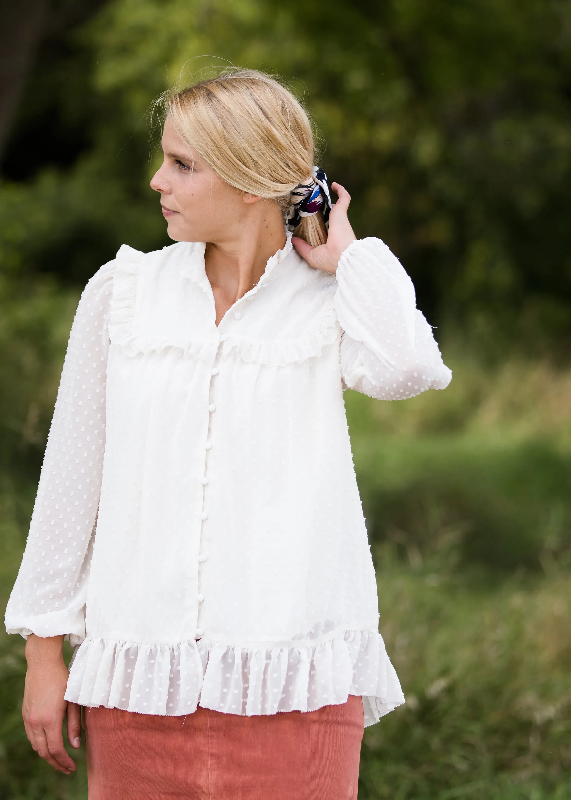 Layered Ruffle Blouse - FINAL SALE