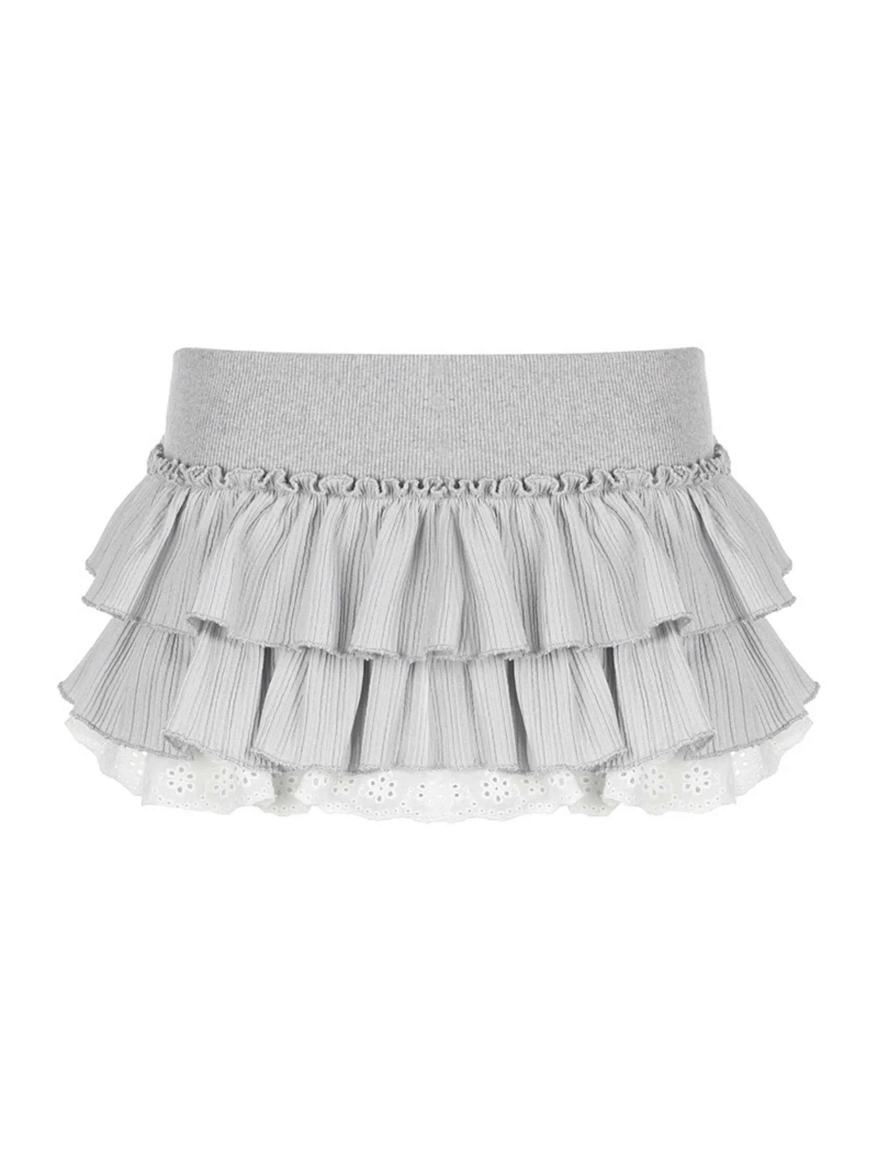 Layna Low Waist Ruffle Mini Skirt