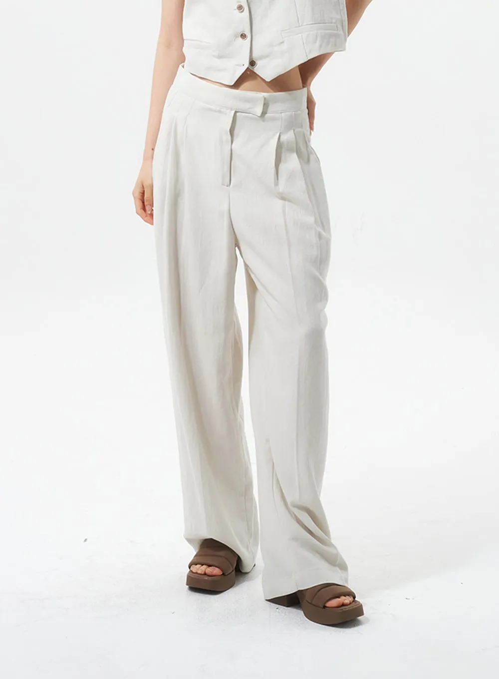 Linen Tailored Pants IU326