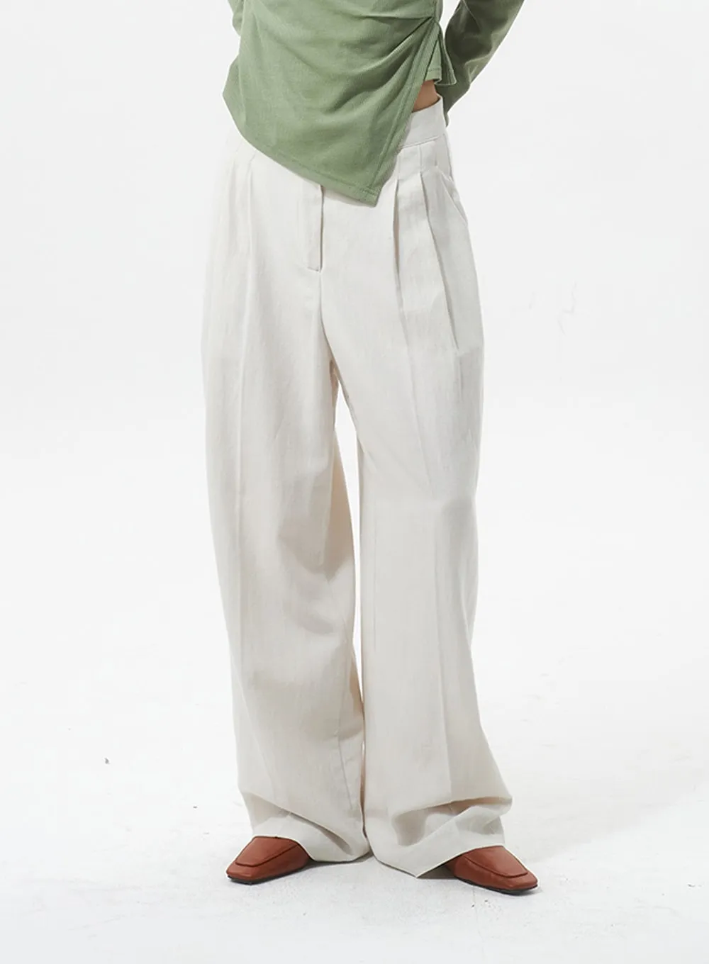 Linen Tailored Pants IU326