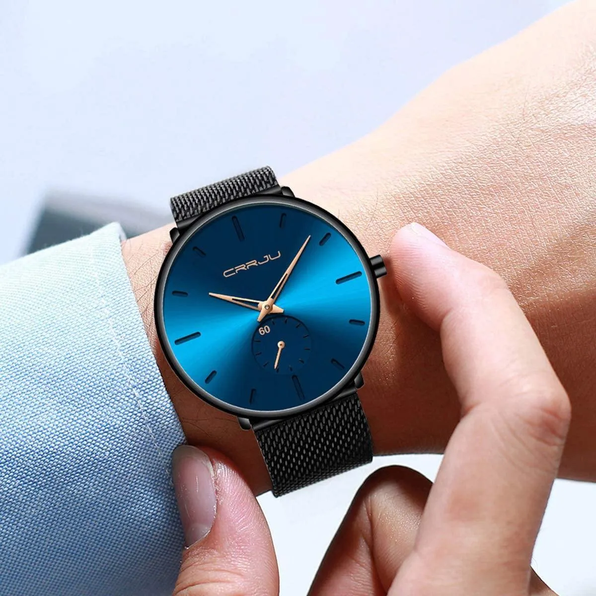 Men's Ultra-Thin Minimalist Waterproof Fashion Wrist Watch