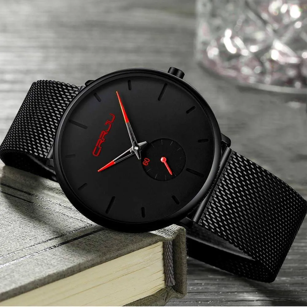 Men's Ultra-Thin Minimalist Waterproof Fashion Wrist Watch