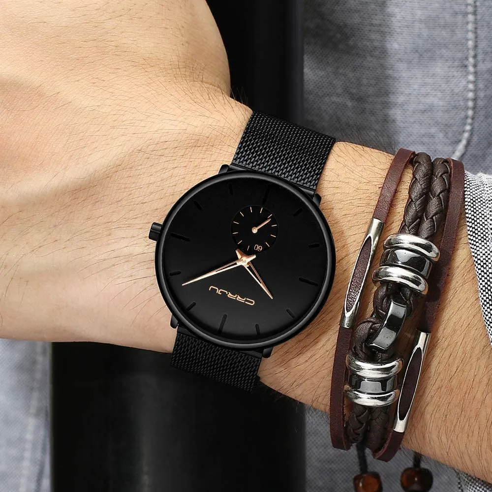 Men's Ultra-Thin Minimalist Waterproof Fashion Wrist Watch