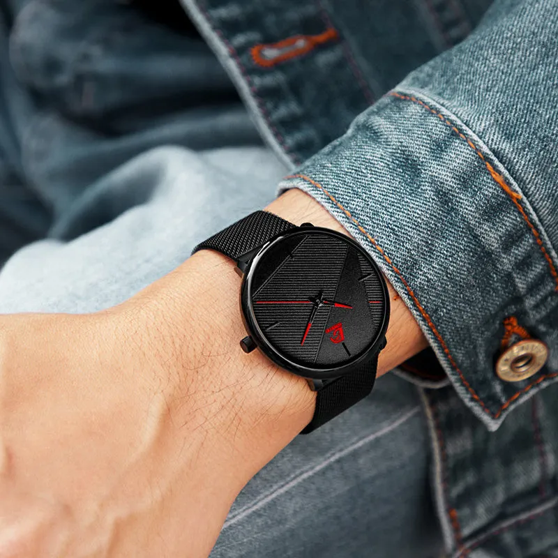 Minimalist Men's Fashion Ultra-thin Watch