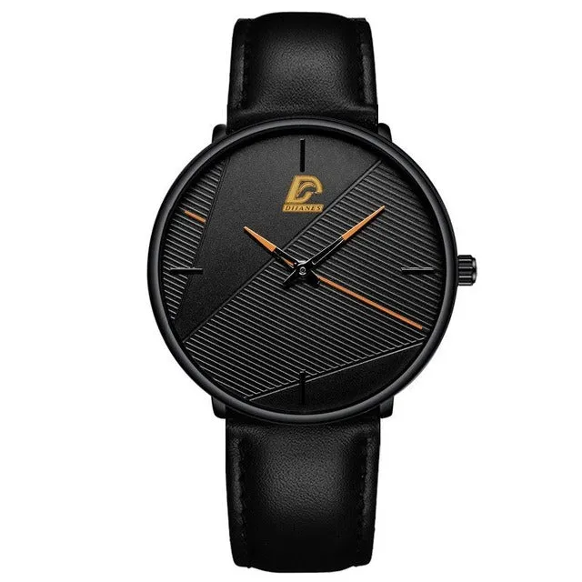 Minimalist Men's Fashion Ultra-thin Watch