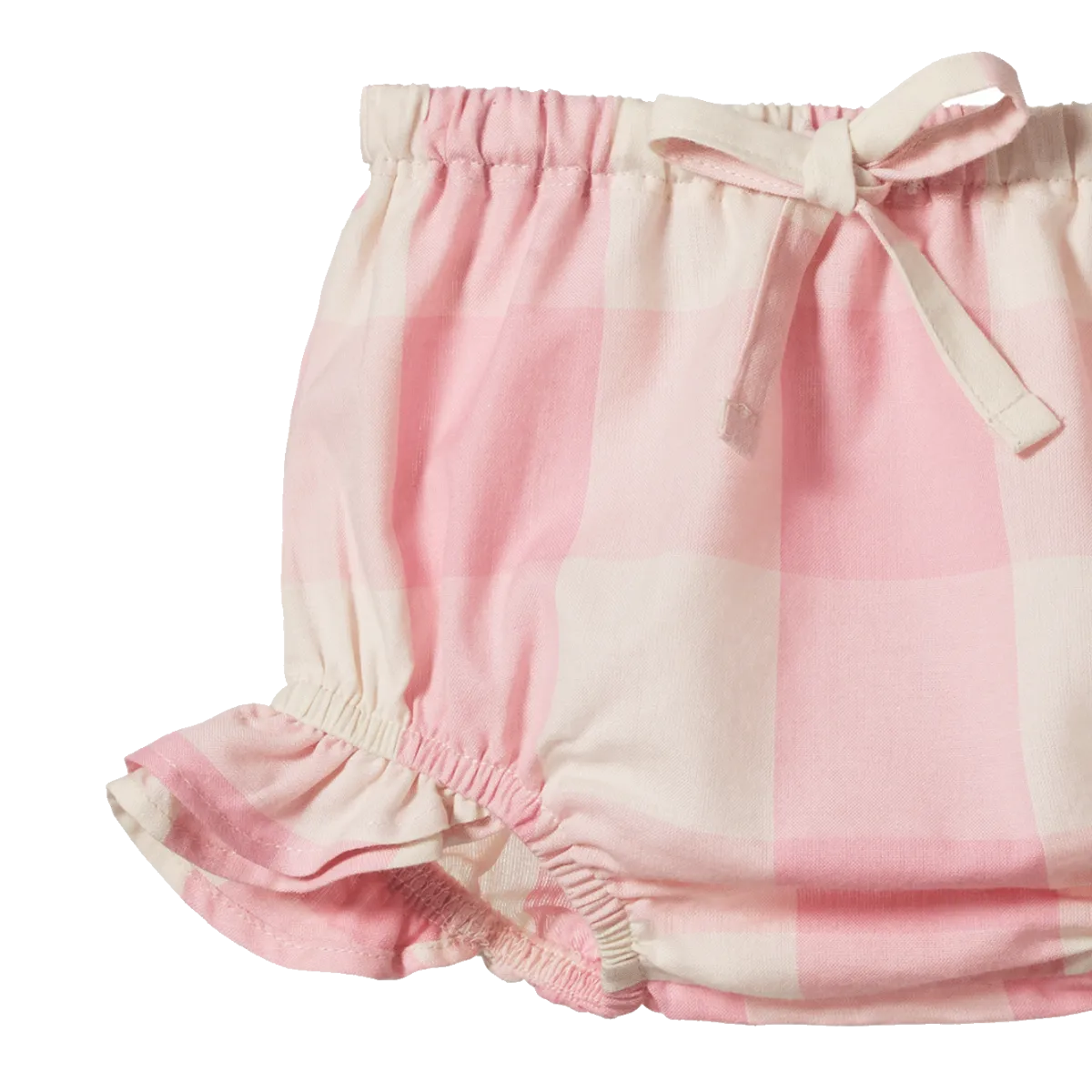 NATURE BABY GINGHAM PETAL BLOOMERS