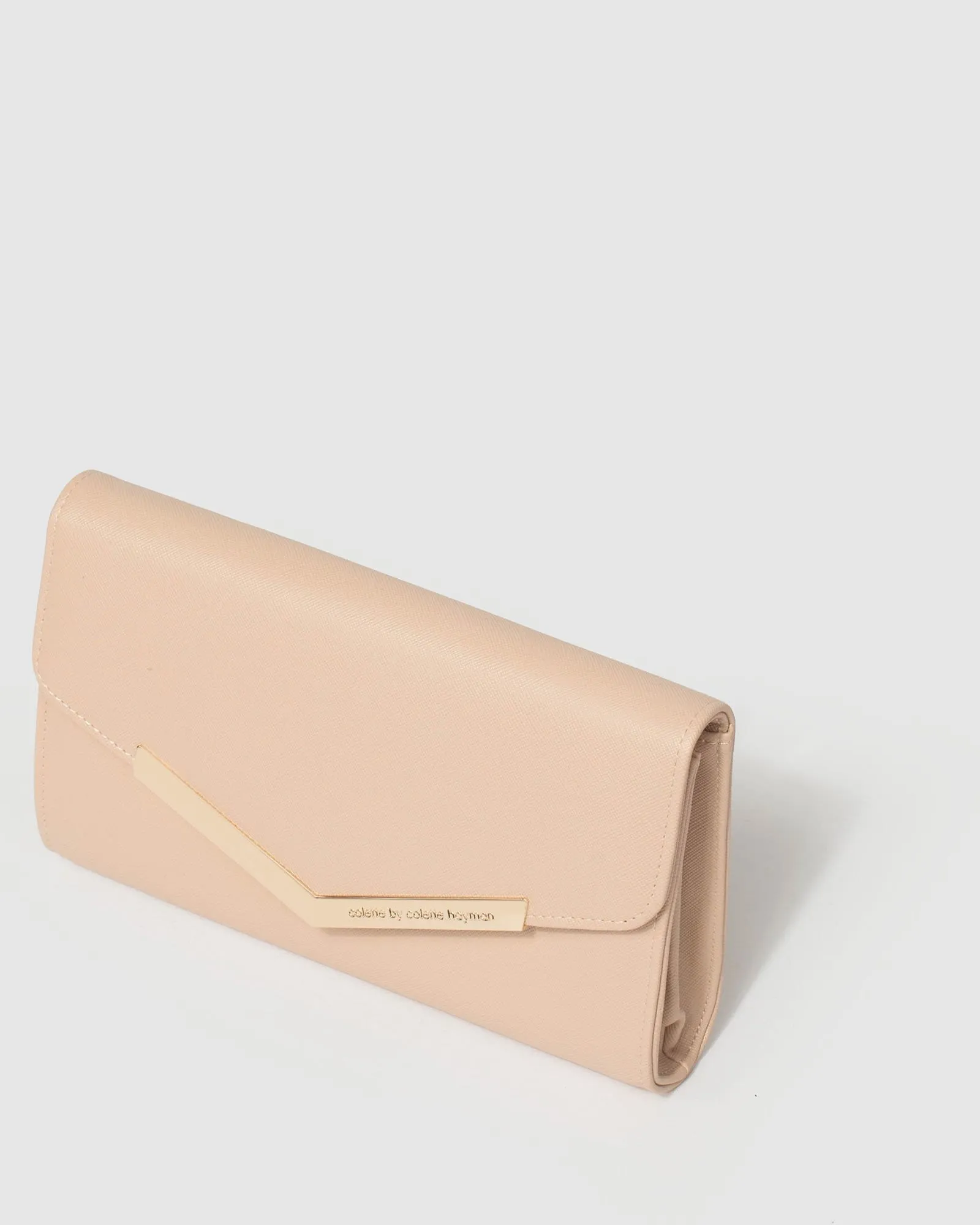 Nude Kiah Arrow Clutch Bag