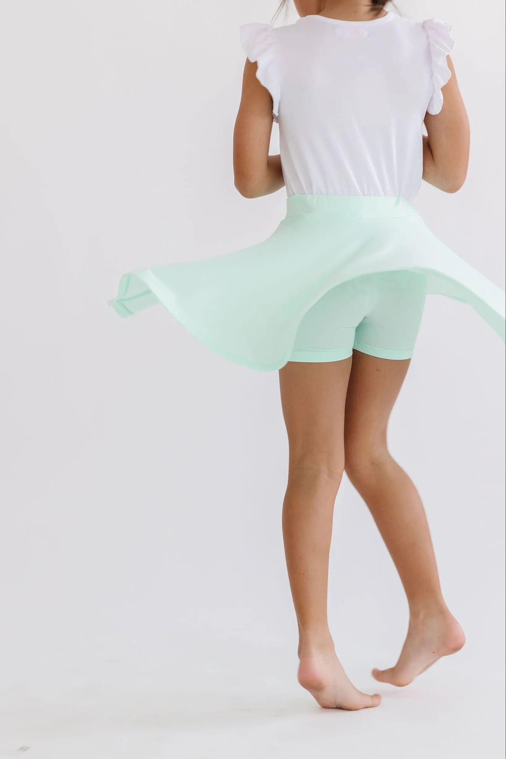 Pastel Green Twirl Skort