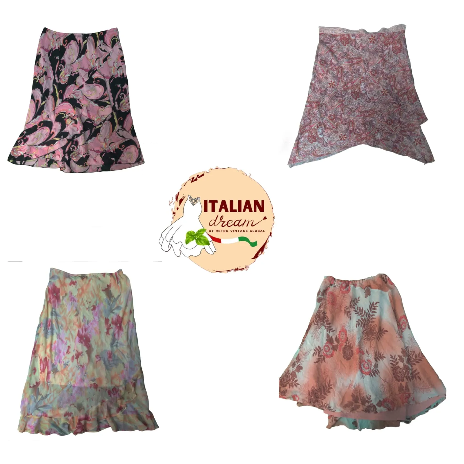 Pastel Patel Poly Skirts