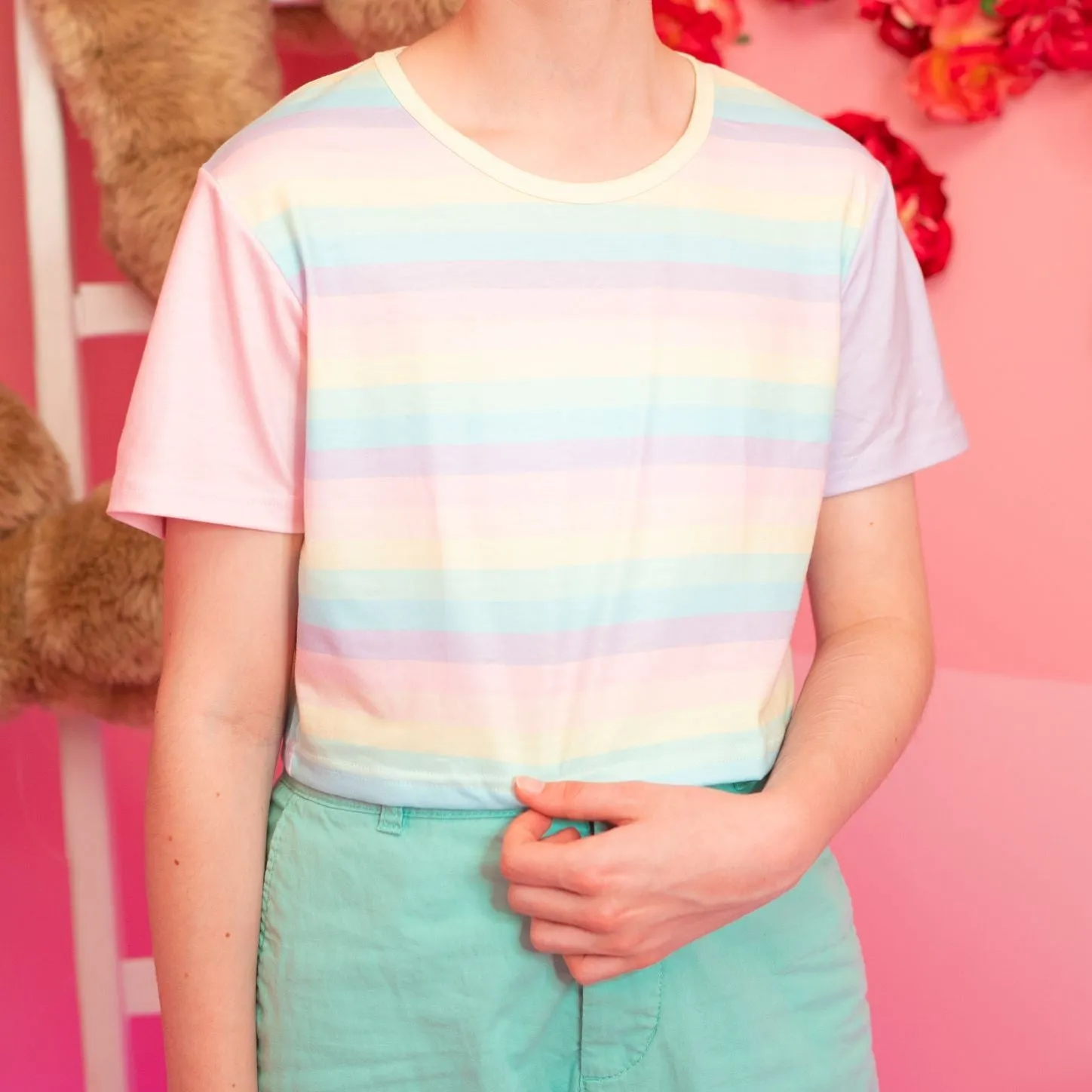 Pastel Rainbow Crop Top