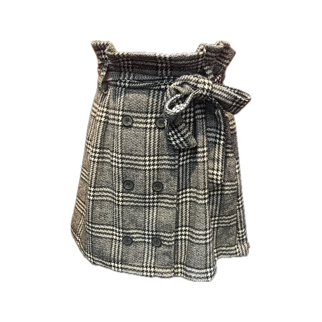 Plaid High Waisted Skirt