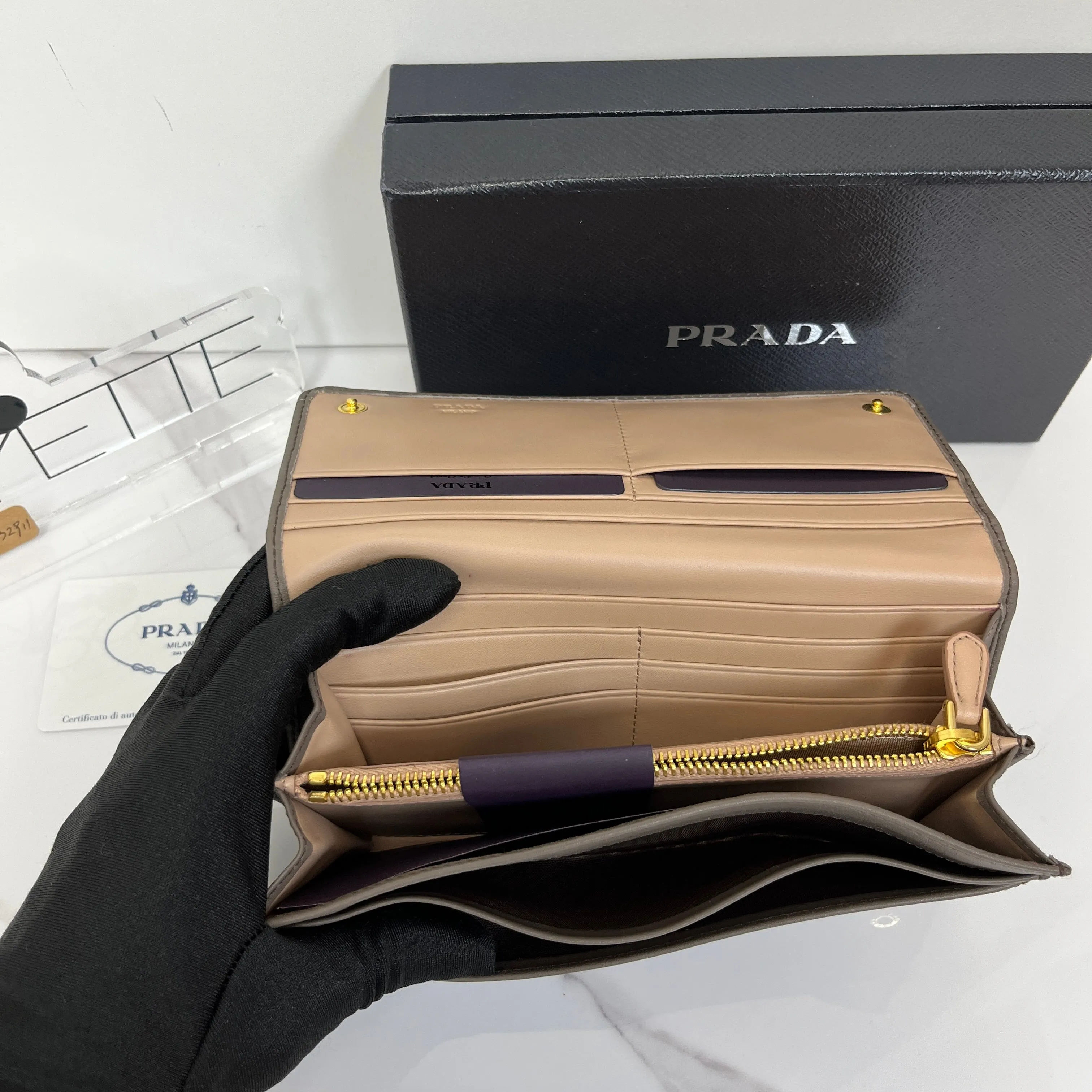 Prada Large Leather Wallet