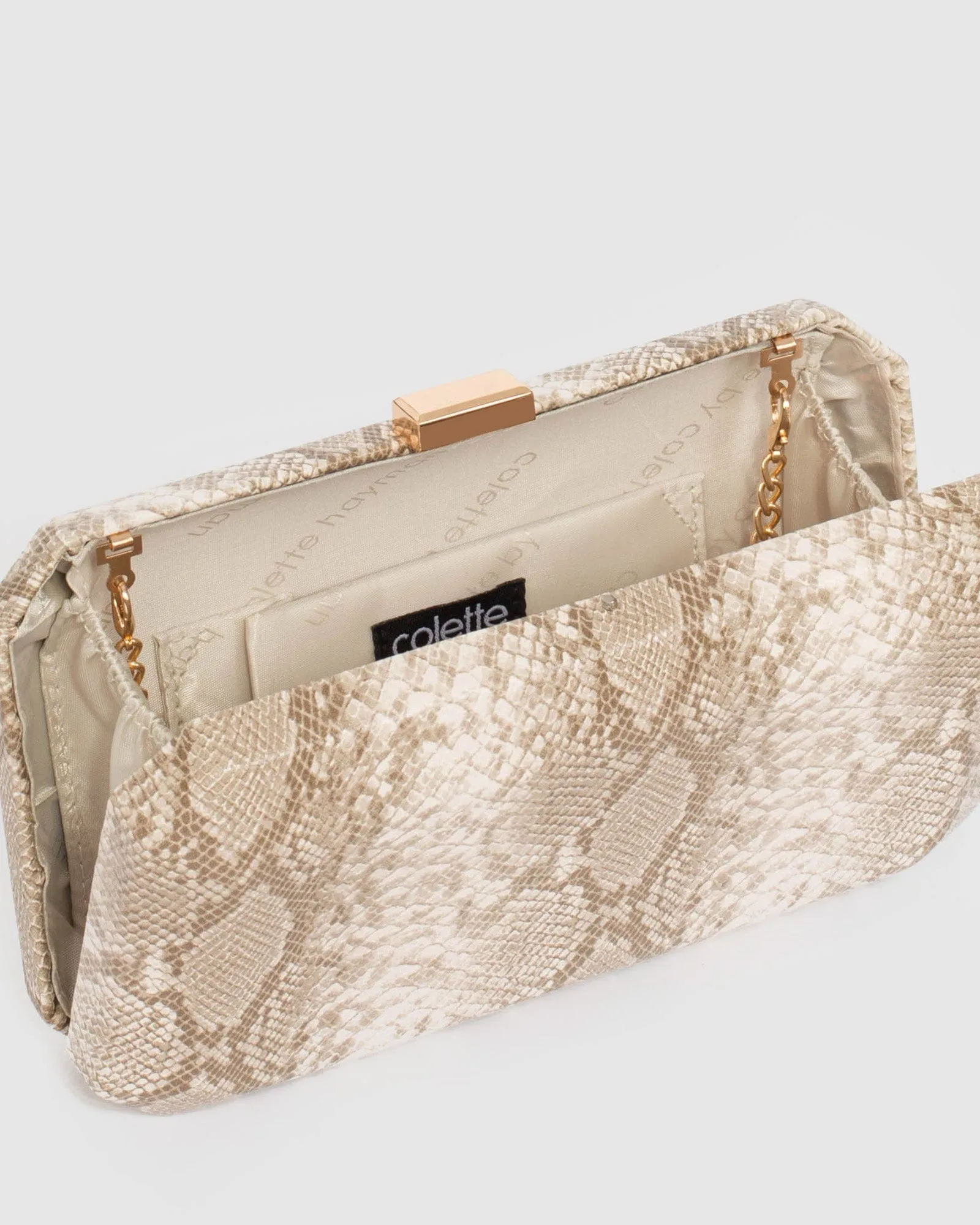 Print Bonita Hardcase Clutch Bag