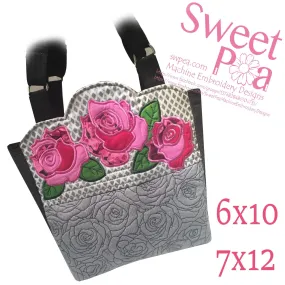 Quilted Roses Bag 6x10 7x12