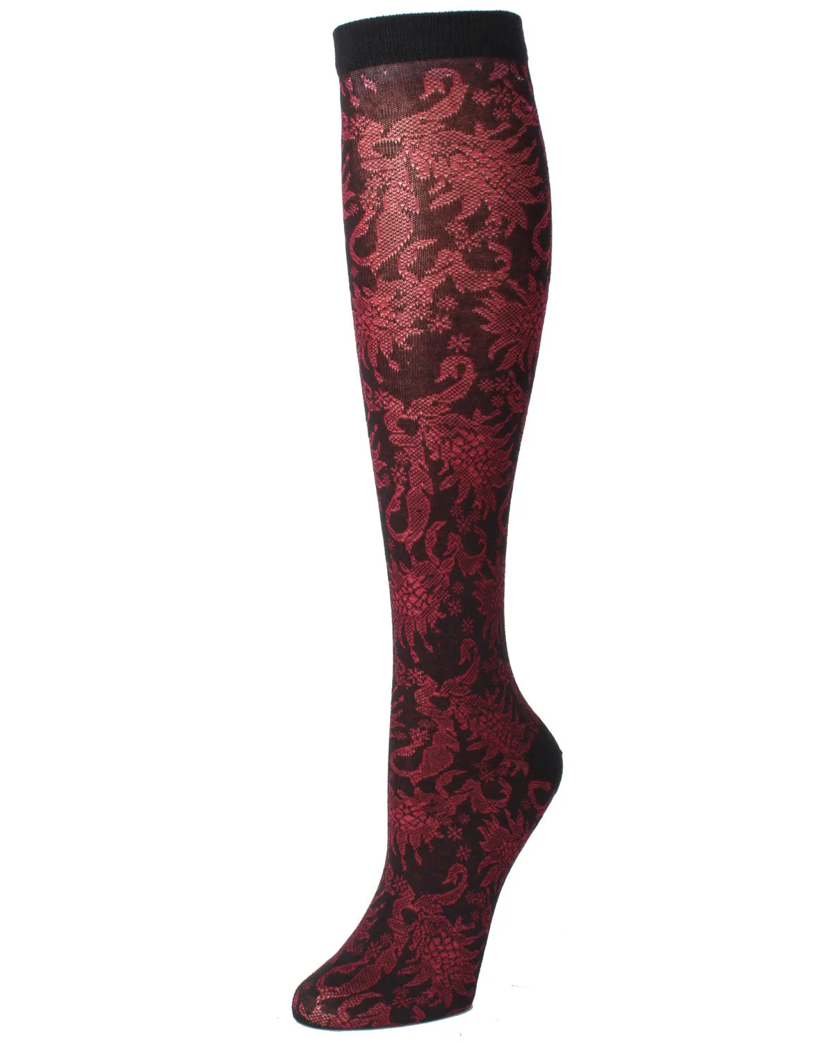 Raven Cotton Blend Knee High Sock