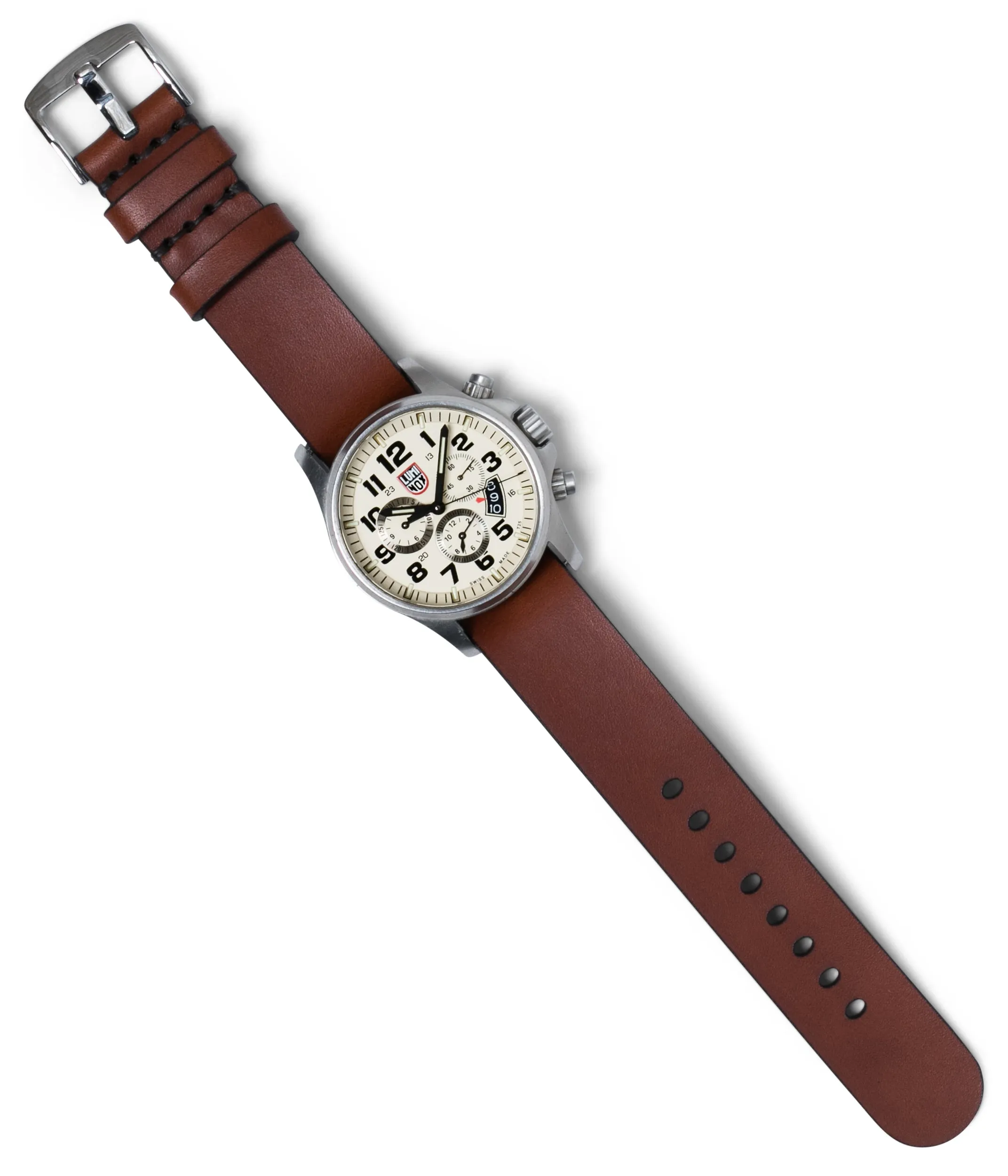 Simple Pass Thru Watch Strap // Medium Brown