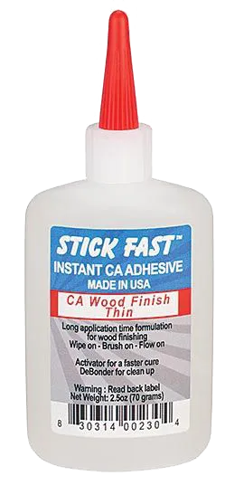 Stick Fast CA - Wood Finish -  Thin 2.5 oz